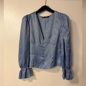 Blue Zara Blouse
